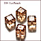 K9 Glass, Imitation Austrian Crystal Beads, Grade AAA, Faceted, Cube, PeachPuff, 8x8x8mm(size within the error range of 0.5~1mm), Hole: 0.9~1.6mm