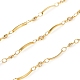 3.28 Fuß handgefertigte Perlenketten aus Messing X-CHC-I033-08G-1