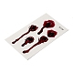 10 pièces 10 style halloween horreur réaliste plaie sanglante cicatrice amovible temporaire étanche tatouages papier autocollants AJEW-G048-04-4