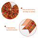 CHGCRAFT 2Pcs Thanksgiving Fall Wreath Bow Orange Buffalo Plaid Gift Bow Tree Topper Bow for Thanksgiving Home Indoor Outdoor Decoration Wreath Ornament Supplies DIY-CA0004-32-4