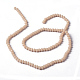 1 Strand Opaque Solid PeachPuff Color Faceted Crystal Glass Rondelle Beads Strands X-EGLA-F050A-08-4
