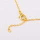 Brass Tube Beads Pendant Necklaces NJEW-JN00895-02-4