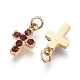 316 Surgical Stainless Steel Tiny Cross Charms STAS-F256-023C-G-3