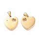 Valentine's Day Ion Plating(IP) 304 Stainless Steel Pendants STAS-F253-02G-2