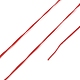 400mの平らな弾性クリスタルストリング  弾性ビーズ糸  ストレッチブレスレット作り用  レッド  0.2mm  1 mm幅  約446.81ヤード（400m）/ロール NWIR-F011-03B-3