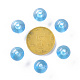 Perles en acrylique transparente MACR-S370-A10mm-755-3