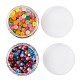 Transparente Mattglasperlen und zweifarbige Crackle-Glasperlen FGLA-CD0001-01-2