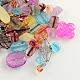 Perles en acrylique transparent de style craquelé mixte MACR-R546-28-1