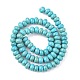 1 chapelet de perles en turquoise rondelle synthétique X-TURQ-G109-8x5mm-06-3