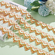 Benecreat bord ondulé polyester rideau dentelle garniture OCOR-BC0005-16B-5