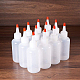 Benecreat 12 Packung 4 ml (120 ml) Plastik-Quetschflaschen mit roten Verschlusskappen - gut zum Basteln DIY-BC0010-11-4