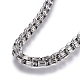 304 Stainless Steel Box Chain Necklaces NJEW-F242-19P-3