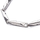 Unisex 304 Stainless Steel Bar Link Chain Bracelets BJEW-L637-41A-P-2