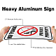 Panneaux d'avertissement en aluminium protégés contre les uv et imperméables globleland AJEW-GL0001-05D-02-4