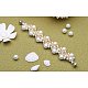 Perles rondes en perles de verre blanc de 4mm minuscule satin pour la fabrication de bijoux HY-PH0002-01-B-5