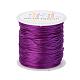 ナイロン糸  ラットテールサテンコード  暗紫色  1.0mm  約76.55ヤード（70m）/ロール NWIR-JP0010-1.0mm-675-3