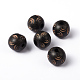 Round Carved Wood Beads X-WOOD-Q012-08-LF-2