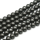 Frosted Non-magnetic Synthetic Hematite Round Bead Strands X-G-J344-6mm-1