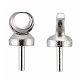 Brass Cup Pearl Peg Bails Pin Pendants X-KK01-1