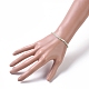 Braccialetti elasticizzati per bambini con perline di vetro BJEW-JB04824-01-3