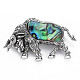 Cow Alloy Brooch PALLOY-N166-002-A02-RS-2
