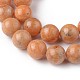 Naturel orange quartz brins de perles G-L528-01A-2