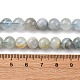 Природные Аквамарин бисер нитей G-P342-11-8mm-AB-02-3