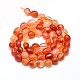 Brins de perles de pépites de pierres précieuses de cornaline naturelle teinte G-J335-03-2