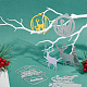 Gorgecraftクリスマステーマ炭素鋼切断ダイステンシル  DIYスクラップブッキング/フォトアルバム用  装飾的なエンボス印刷紙のカード  マットプラチナカラー  6.4x6x0.09cm  5個/セット DIY-GF0003-27-5