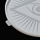 プロビデンスの目/すべてを見通す目 DIY シリコンモールド  レジン型  UVレジン用  エポキシ樹脂加飾製作  フラットラウンド  ホワイト  180x9mm  内径：175mm AJEW-D052-02-7