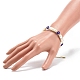 ABS perla de imitación y pulsera de collar con cuentas de vidrio millefiori SJEW-JS01241-3