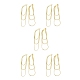 Серьги-гвоздики с латунными змеиными цепочками и кисточками для женщин EJEW-H092-11G-3