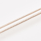 Латунь круглый змея цепи ожерелье материалы MAK-T006-11B-RG-3