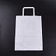 クラフト紙袋  ギフトバッグ  ショッピングバッグ  ハンドル付き  ホワイト  25.5x12.5x32.7cm CARB-WH0002-02-4