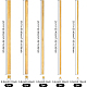 Benecreat 5 pz 5 bastoncini artigianali in ottone stile KK-BC0007-93-2