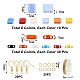 DIY Beads Drop Earring Making Kit DIY-SZ0007-94-7