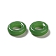 ガラスフレームコネクター  イミテーション翡翠  丸いリング  グリーン  16x4mm  内径：7.8mm GLAA-M043-03A-02-3