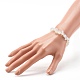 Bracelets extensibles en perles d'opalite pour enfants BJEW-JB06388-05-3