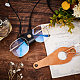GORGECRAFT 2Pcs Leather Eyeglasses Strap Holder Premium Anti-Slip Sunglasses Straps Eyeglass Chains Lanyard Adjustable Eyewear Retainer With Clip Holder and Brass Buckle for Sport Men and Women AJEW-GF0005-54-6
