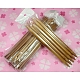 Agujas de tejer de bambú TOOL-WH0016-15-2