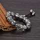 Bracelets extensibles en perles de mala en alliage BJEW-BB42889-A-2