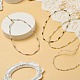 Natual Gemstone & Rainbow Moonstone Beaded Necklace for Women NJEW-JN04173-2