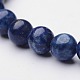 Lapis rondes naturelles bracelets stretch lazuli BJEW-O117-04-2