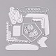 キャンディケインフレーム炭素鋼カッティングダイステンシル  DIYスクラップブッキング/フォトアルバム用  装飾的なエンボス印刷紙のカード  マットプラチナカラー  10.7x10.2x0.1cm DIY-F050-11-1