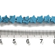Gefärbten Synthesetürkisfarbenen Perlen Stränge G-G085-B31-02-4