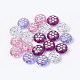 Plating Transparent Acrylic Beads PACR-T004-02-1
