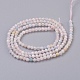 Chapelets de perles en morganite naturelle G-F568-112-2mm-2