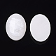 樹脂カボション  天然石風  オーバル  ホワイト  20x15x5.5mm RESI-T039-043-2