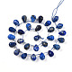 Нитки бусины из натурального ляписа-лазури G-R435-15D-01-2