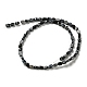 Chapelets de perles de flocon de neige en obsidienne naturelle G-M420-H11-03-3